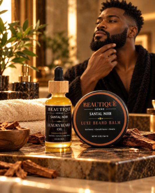Beautiquè Homme | Santal Noir Luxury Beard Care Duo